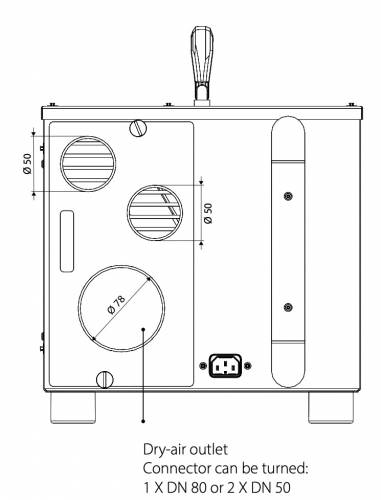 Hadice Superflextract 50mm - vývod suchého vzduchu (6000-0003)