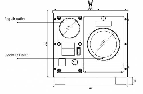 Hadice Thermaflex 80mm - vývod vlhkého / suchého vzduchu (6000-0004)