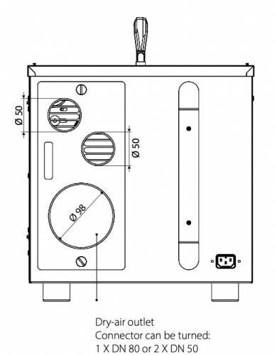 Hadice Thermaflex 100mm - vývod suchého vzduchu (6000-0000)