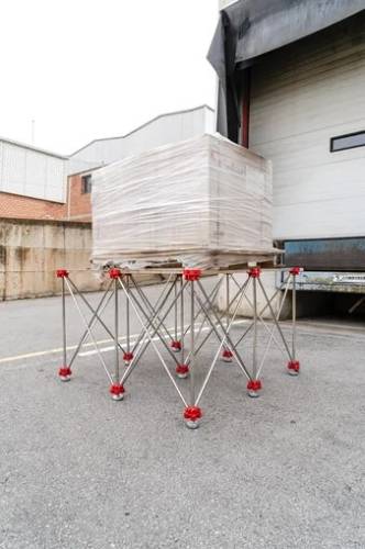 Stahovací pracovní stůl nůžkový (28918)