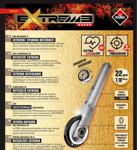 Řezací kolečko s ložiskem 22mm EXTREME (Ref.01901)